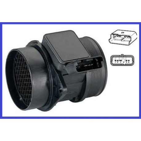 Capteur Débitmètre D'air (MAF) Pour Peugeot 206 SW 2.0 HDI - Marque NTY, Neuf, Réf. 5WK9623