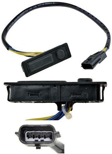 Bouton D'ouverture Coffre Hayon - Compatible Nissan Qashqai J10 (2006-2014) - Remplacement Direct, étanche - Référence 90602JD004/00B - 9
