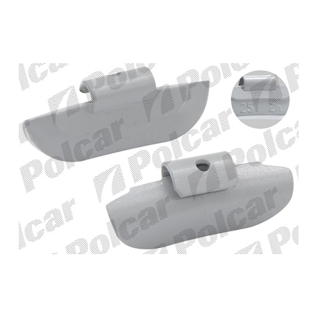 Clips jantes en acier poids 25 g