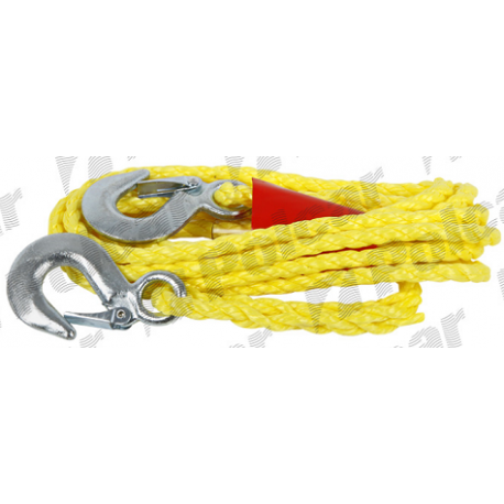 Corde de remorquage avec crochet