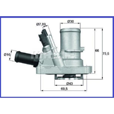 Thermostat d'eau ALFA ROMEO FIAT LANCIA OPEL